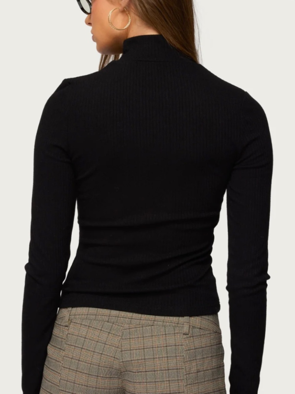 Saskia Fitted Ribbed Turtle Neck - Picture 2 of 2